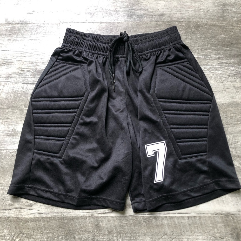 Boys Padded Athletic Shorts with Number 7